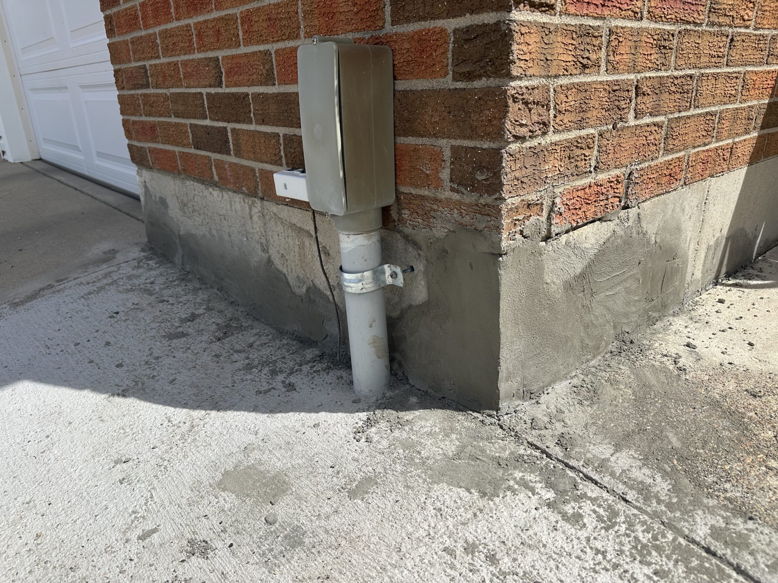 concrete coner after
